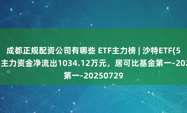 成都正规配资公司有哪些 ETF主力榜 | 沙特ETF(520830)主力资金净流出1034.12万元，居可比基金第一-20250729